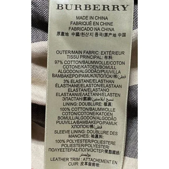 Burberry Brit Women’s Brown Motto Belted Jacket, Size 4‎ - Picture 7 of 9